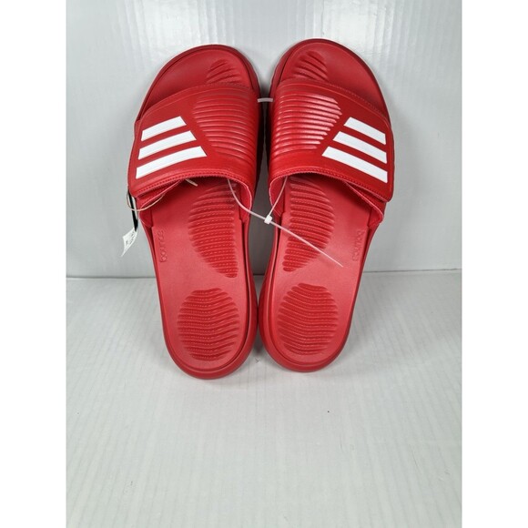 Size 12 Adidas Alphabounce Slide 2 Mens Red Slip On Sandals IE6422 Comfort NEW - Picture 5 of 7